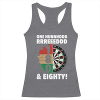 One Hundred And Eighty Racerback Tank Top Funny Darts Player Gift - Wonder Print Shop