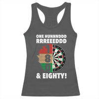 One Hundred And Eighty Racerback Tank Top Funny Darts Player Gift - Wonder Print Shop