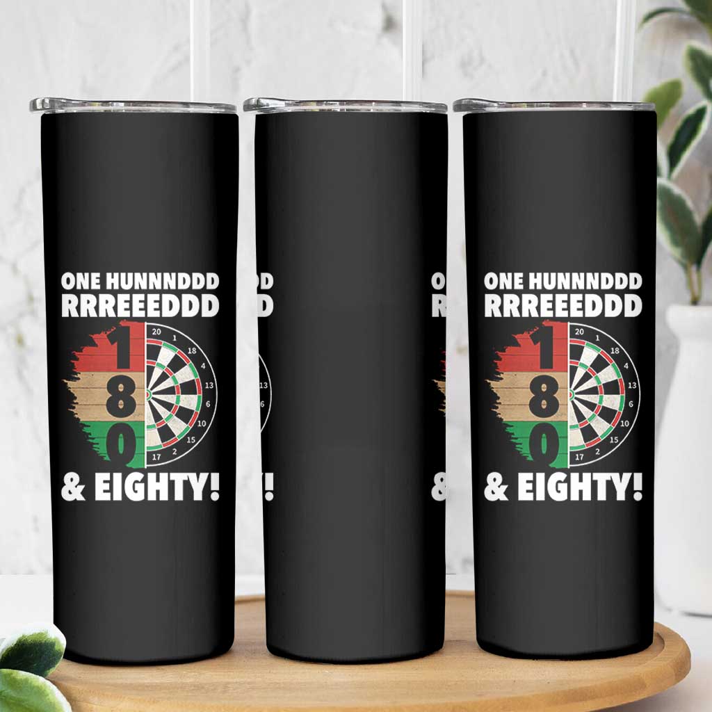 One Hundred And Eighty Skinny Tumbler Funny Darts Player Gift - Wonder Print Shop