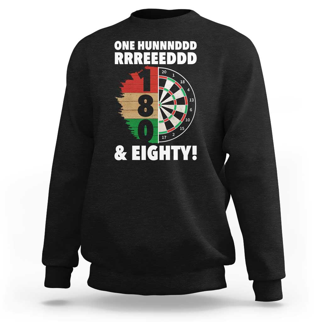One Hundred And Eighty Sweatshirt Funny Darts Player Gift - Wonder Print Shop