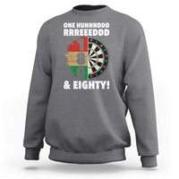 One Hundred And Eighty Sweatshirt Funny Darts Player Gift - Wonder Print Shop