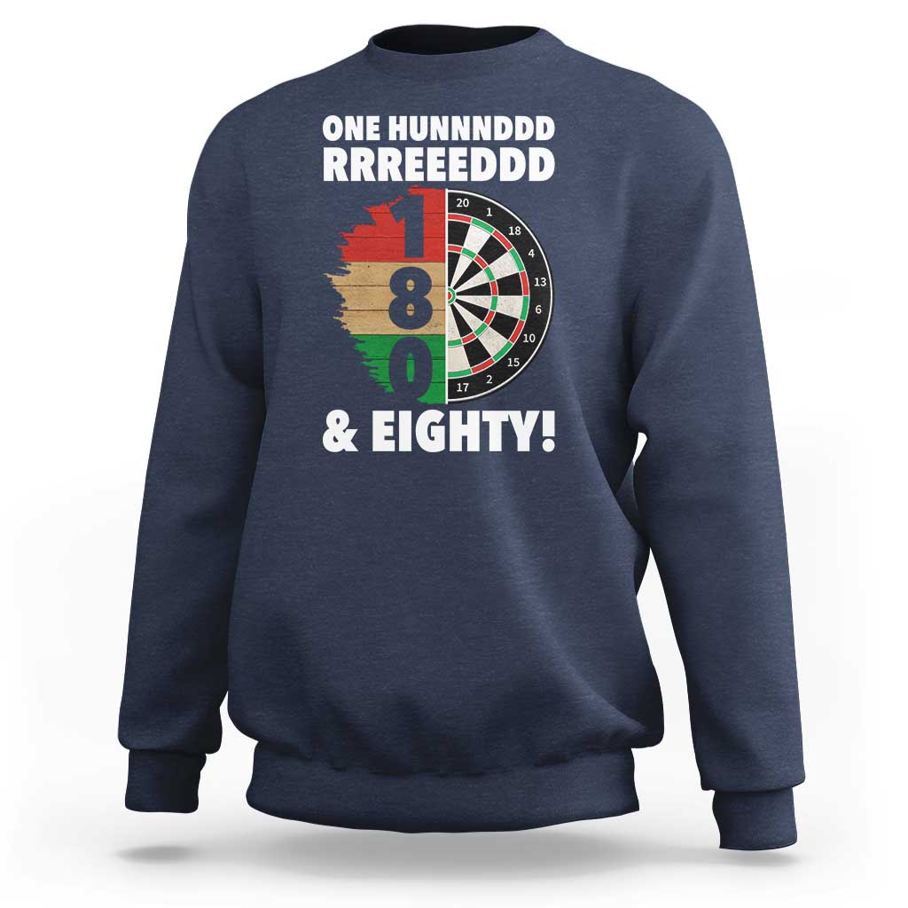One Hundred And Eighty Sweatshirt Funny Darts Player Gift - Wonder Print Shop