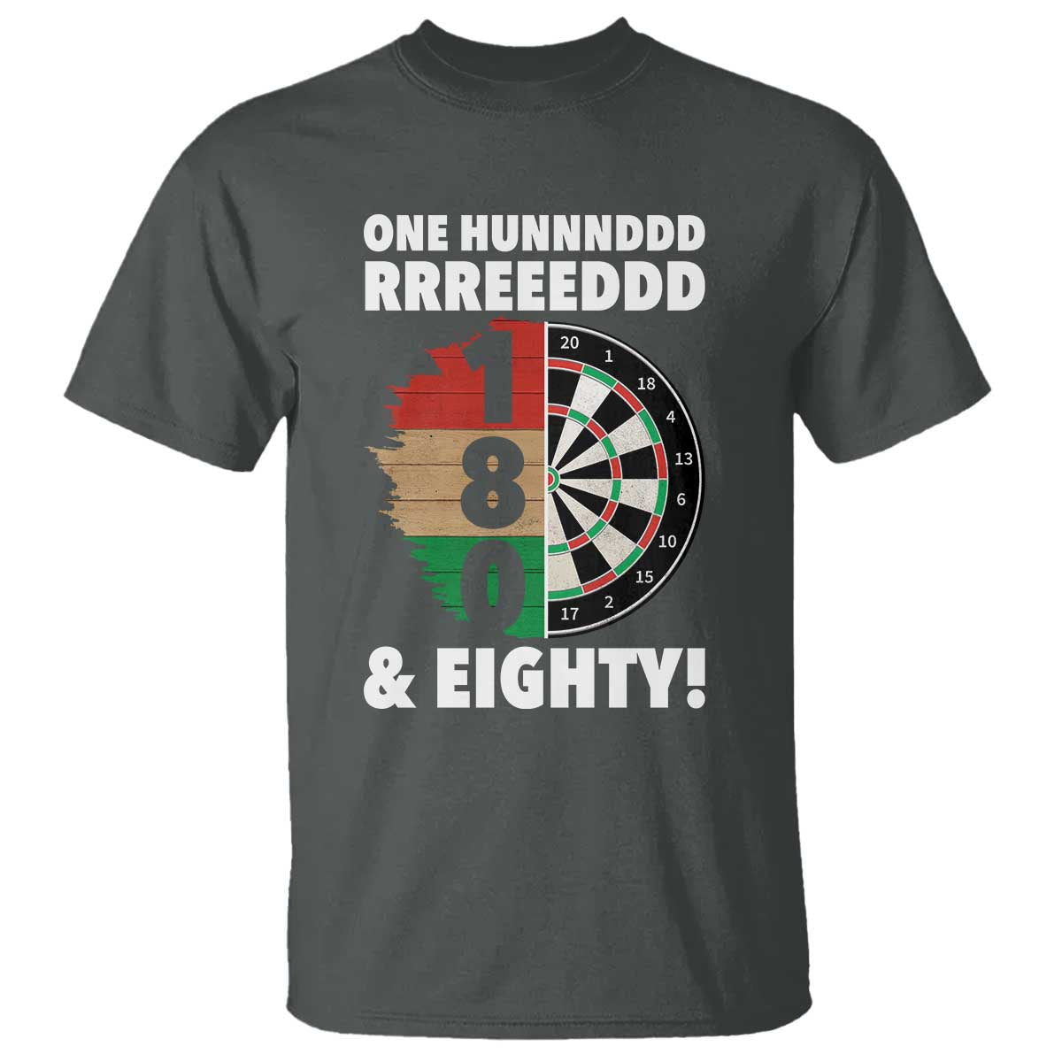 One Hundred And Eighty T Shirt Funny Darts Player Gift - Wonder Print Shop