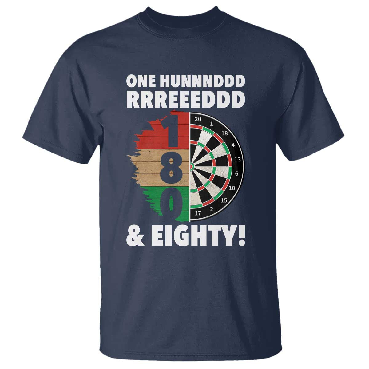 One Hundred And Eighty T Shirt Funny Darts Player Gift - Wonder Print Shop
