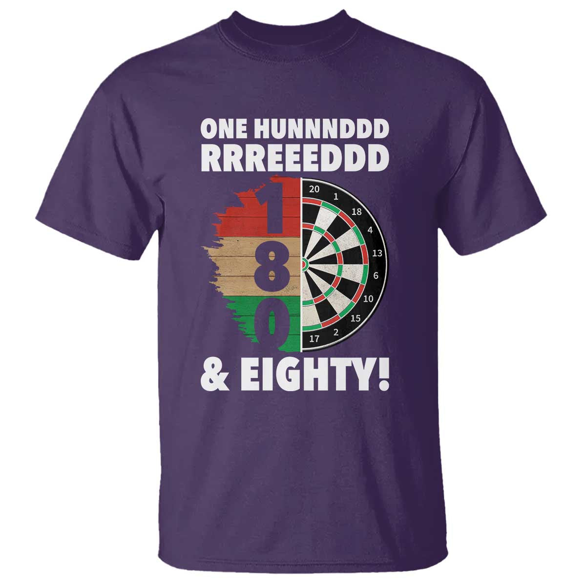 One Hundred And Eighty T Shirt Funny Darts Player Gift - Wonder Print Shop