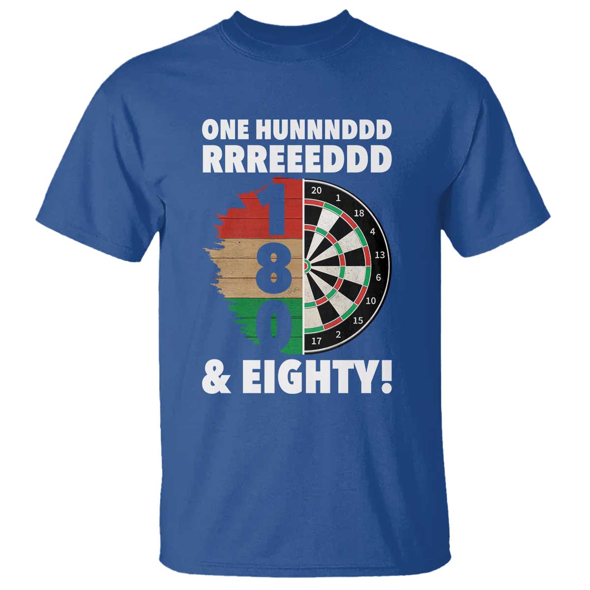 One Hundred And Eighty T Shirt Funny Darts Player Gift - Wonder Print Shop