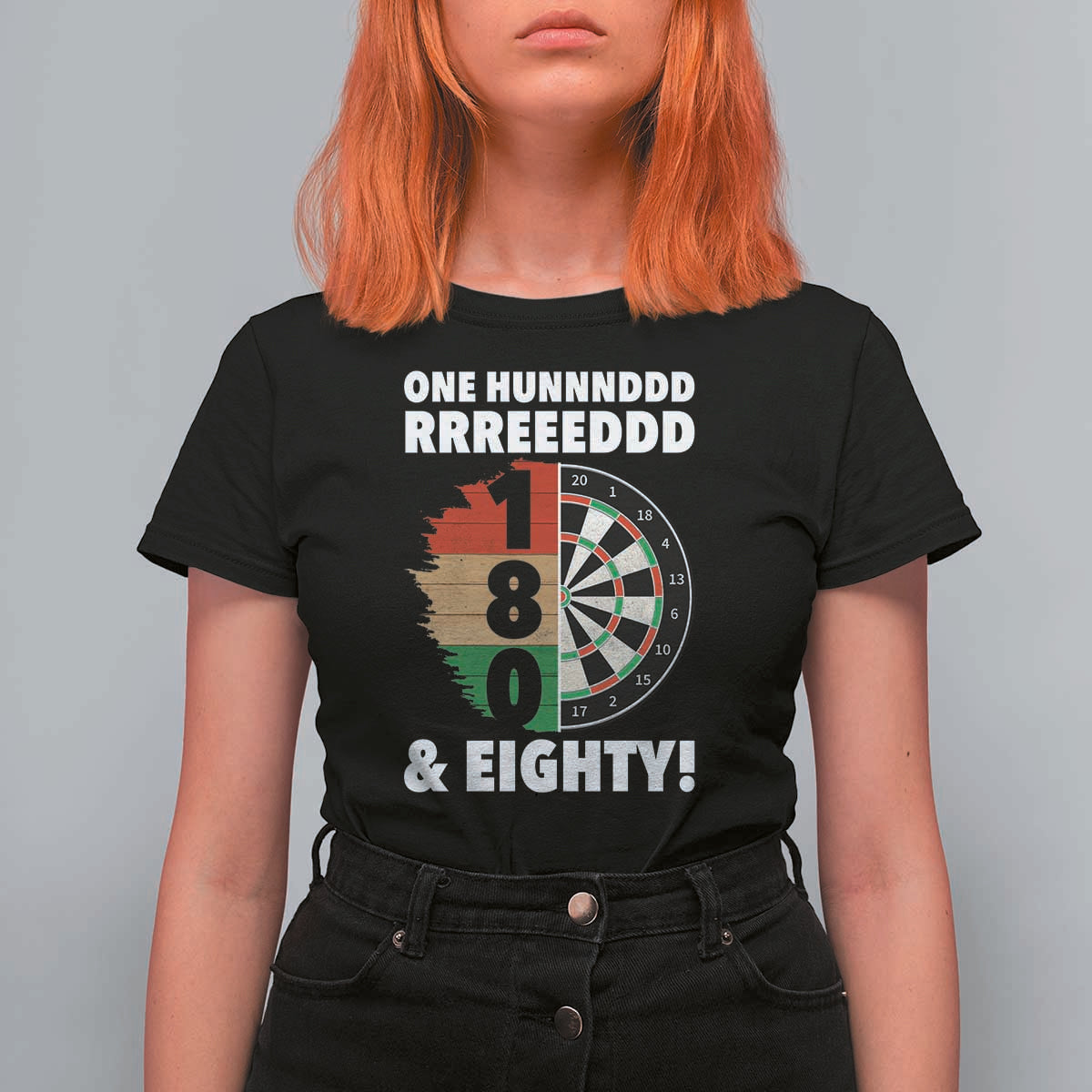 One Hundred And Eighty T Shirt For Women Funny Darts Player Gift - Wonder Print Shop