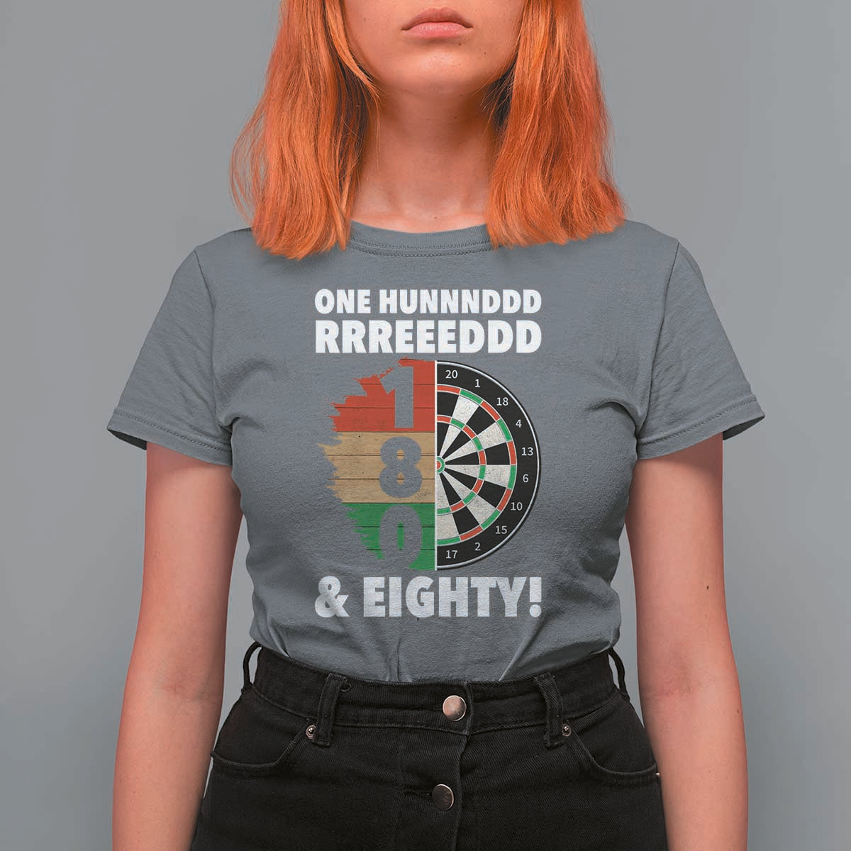 One Hundred And Eighty T Shirt For Women Funny Darts Player Gift - Wonder Print Shop