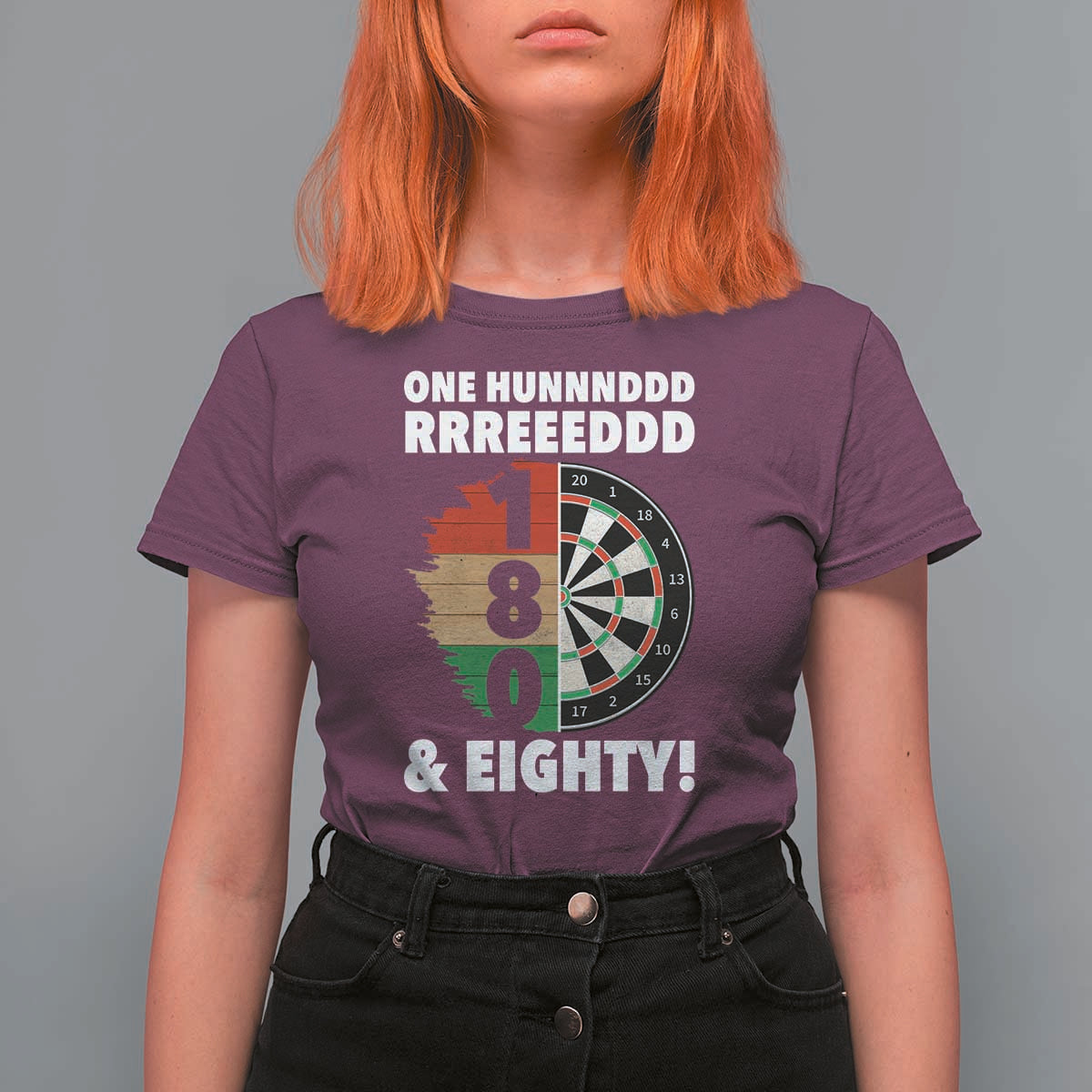 One Hundred And Eighty T Shirt For Women Funny Darts Player Gift - Wonder Print Shop