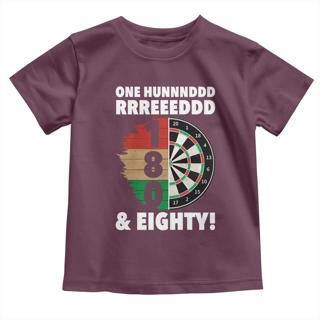 One Hundred And Eighty Toddler T Shirt Funny Darts Player Gift - Wonder Print Shop