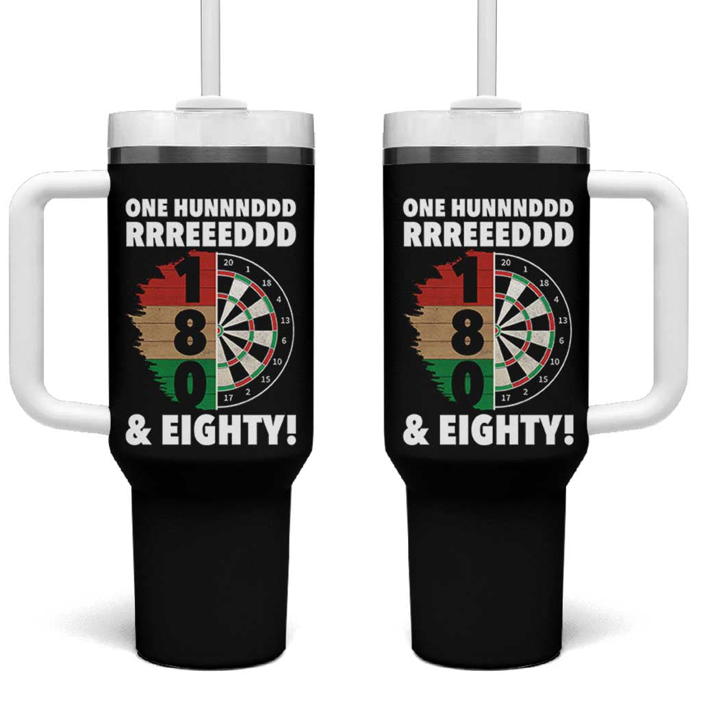 One Hundred And Eighty Tumbler With Handle Funny Darts Player Gift - Wonder Print Shop