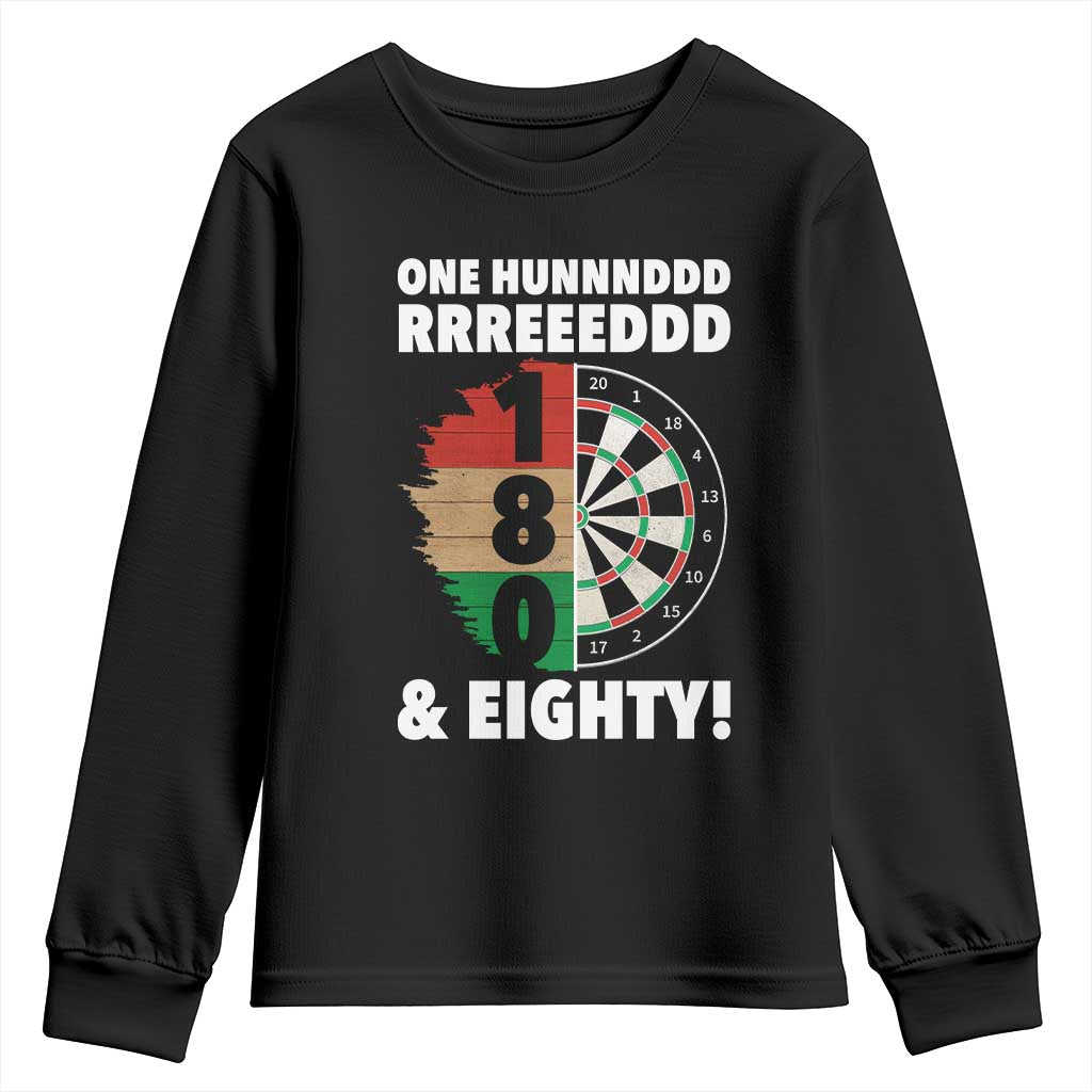 One Hundred And Eighty Youth Sweatshirt Funny Darts Player Gift - Wonder Print Shop