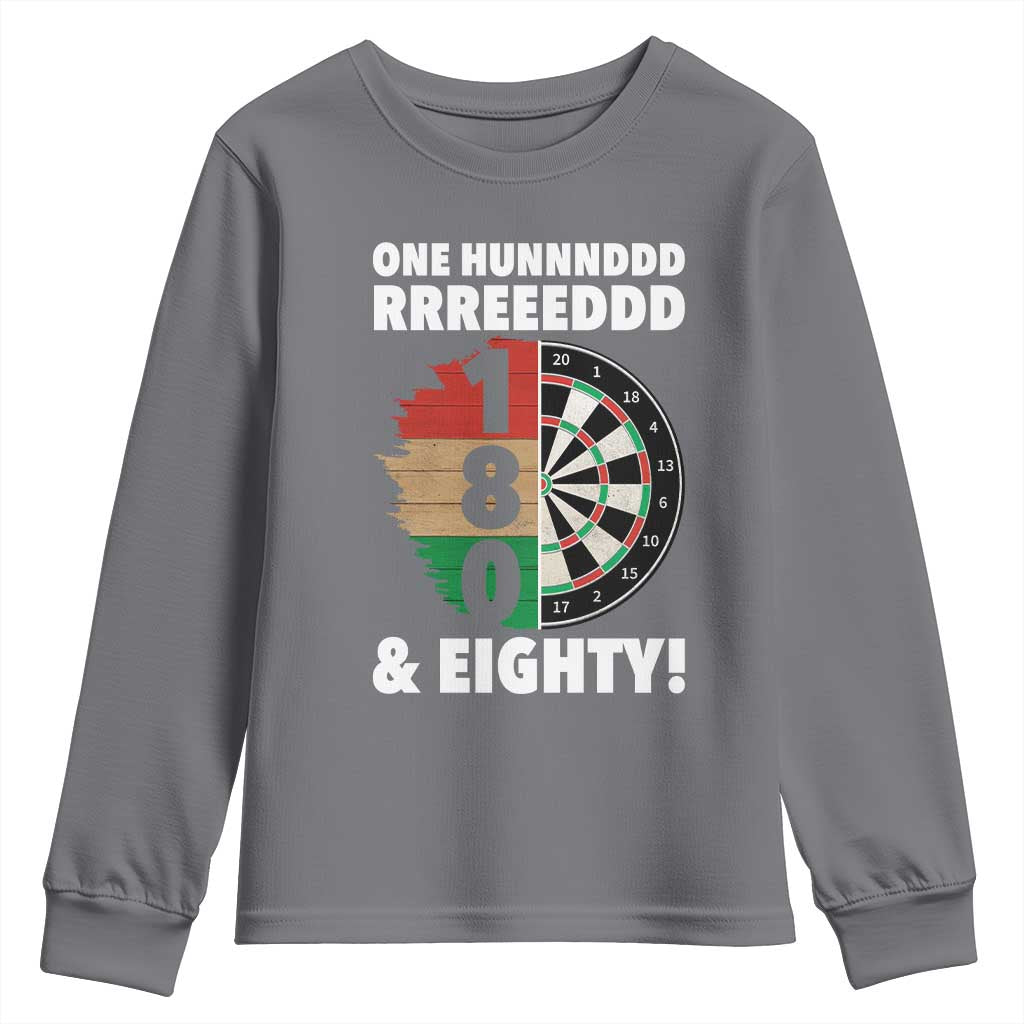 One Hundred And Eighty Youth Sweatshirt Funny Darts Player Gift - Wonder Print Shop