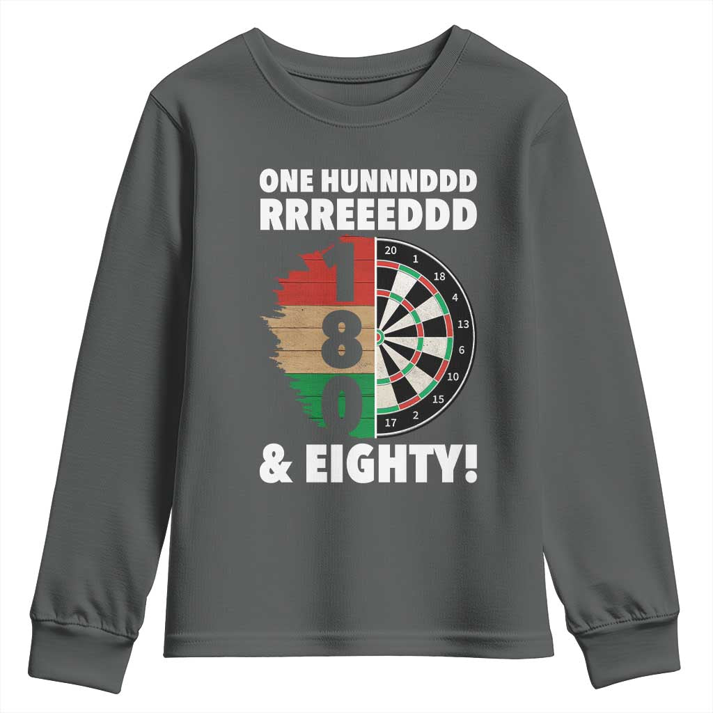 One Hundred And Eighty Youth Sweatshirt Funny Darts Player Gift - Wonder Print Shop