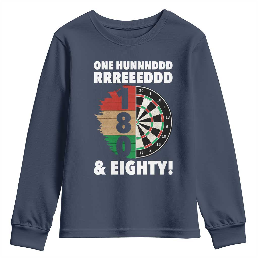 One Hundred And Eighty Youth Sweatshirt Funny Darts Player Gift - Wonder Print Shop