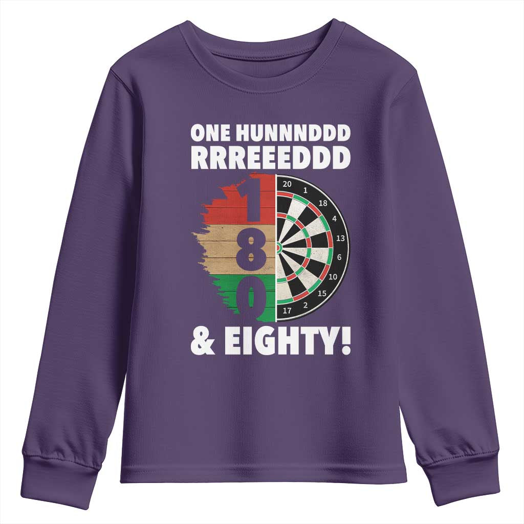 One Hundred And Eighty Youth Sweatshirt Funny Darts Player Gift - Wonder Print Shop