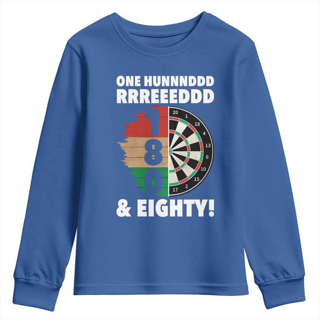 One Hundred And Eighty Youth Sweatshirt Funny Darts Player Gift - Wonder Print Shop