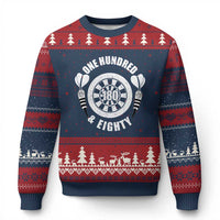 Triple 20 Master Dartist Gift Ugly Christmas Sweater One Hundred And Eighty - Wonder Print Shop