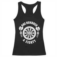 Triple 20 Master Dartist Gift Racerback Tank Top One Hundred And Eighty - Wonder Print Shop