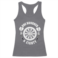 Triple 20 Master Dartist Gift Racerback Tank Top One Hundred And Eighty - Wonder Print Shop