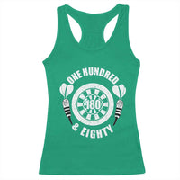 Triple 20 Master Dartist Gift Racerback Tank Top One Hundred And Eighty - Wonder Print Shop