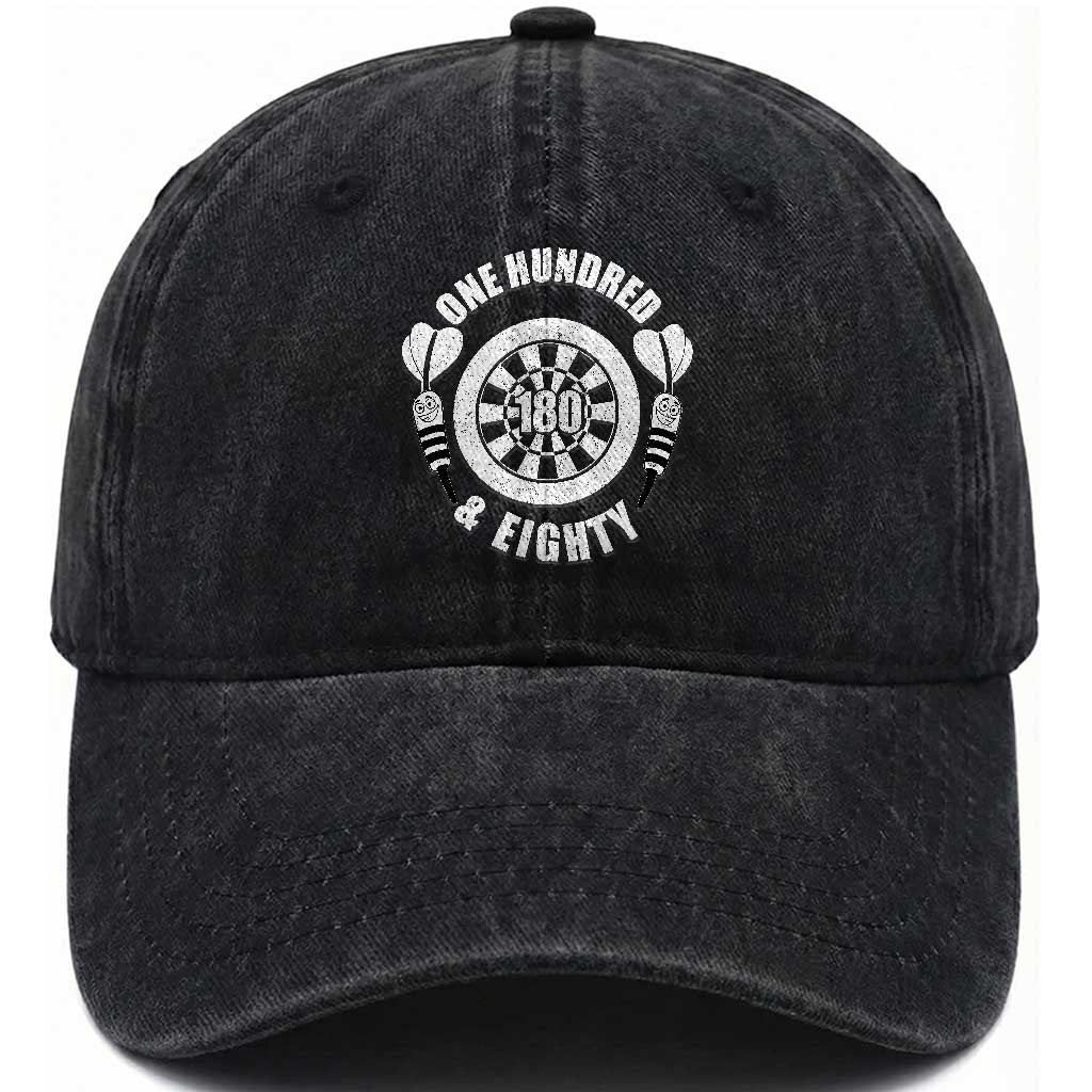 Triple 20 Master Dartist Gift Washed Cotton Baseball Cap One Hundred And Eighty