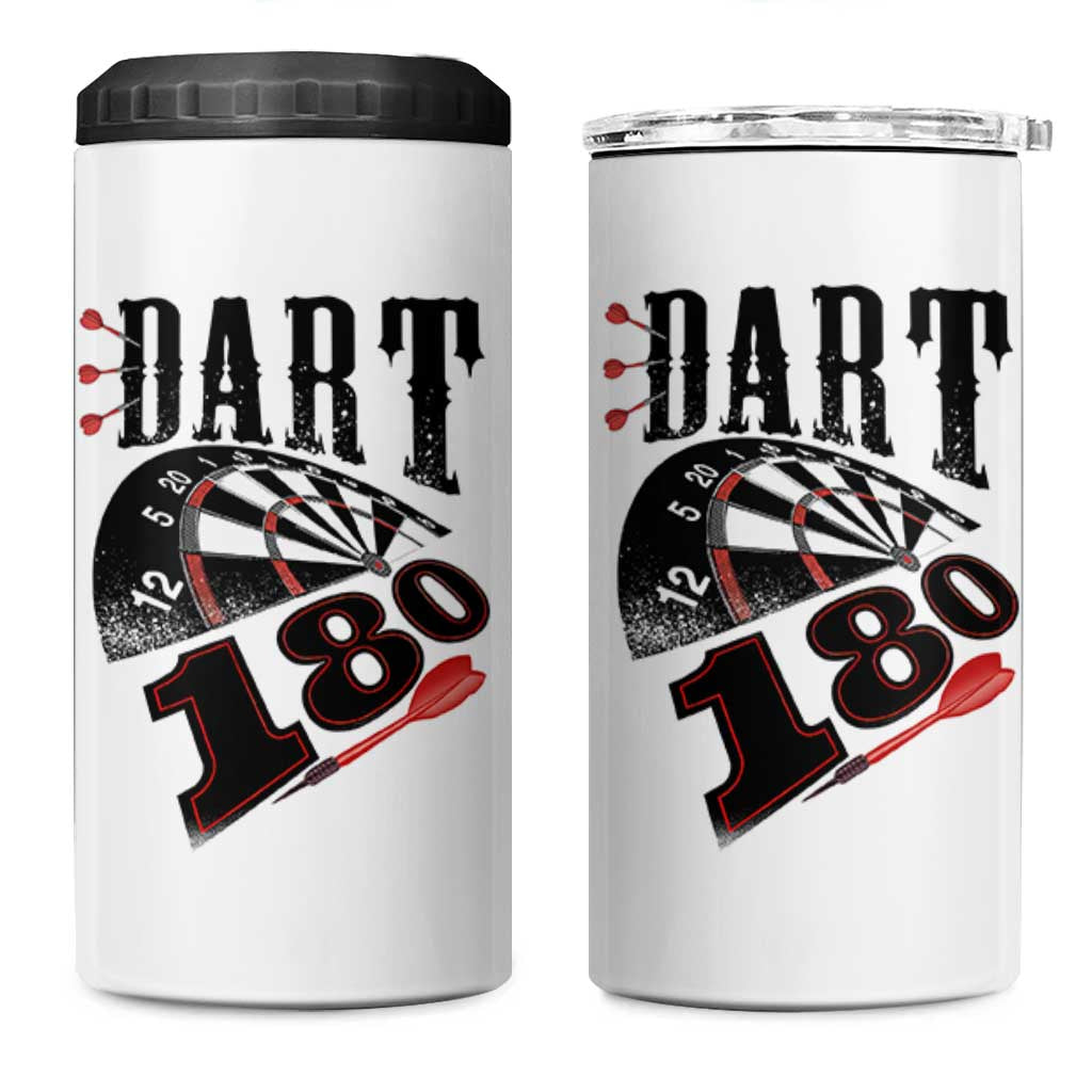 Max Score 180 Darts Lover 4 in 1 Can Cooler Tumbler Darts Team Party Gift - Wonder Print Shop