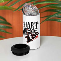 Max Score 180 Darts Lover 4 in 1 Can Cooler Tumbler Darts Team Party Gift - Wonder Print Shop