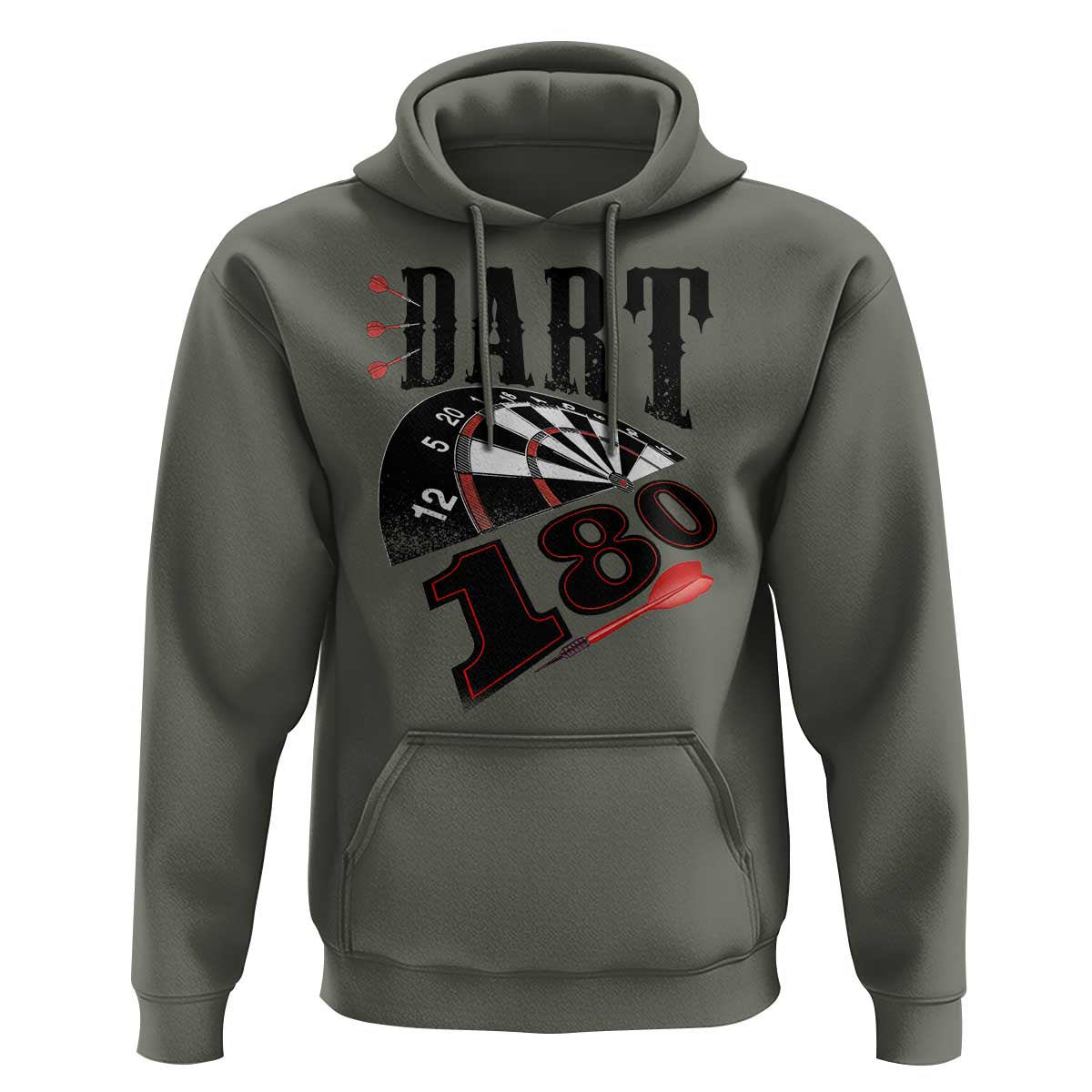 Max Score 180 Darts Lover Hoodie Darts Team Party Gift - Wonder Print Shop
