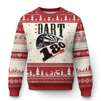 Max Score 180 Darts Lover Ugly Christmas Sweater Darts Team Party Gift - Wonder Print Shop