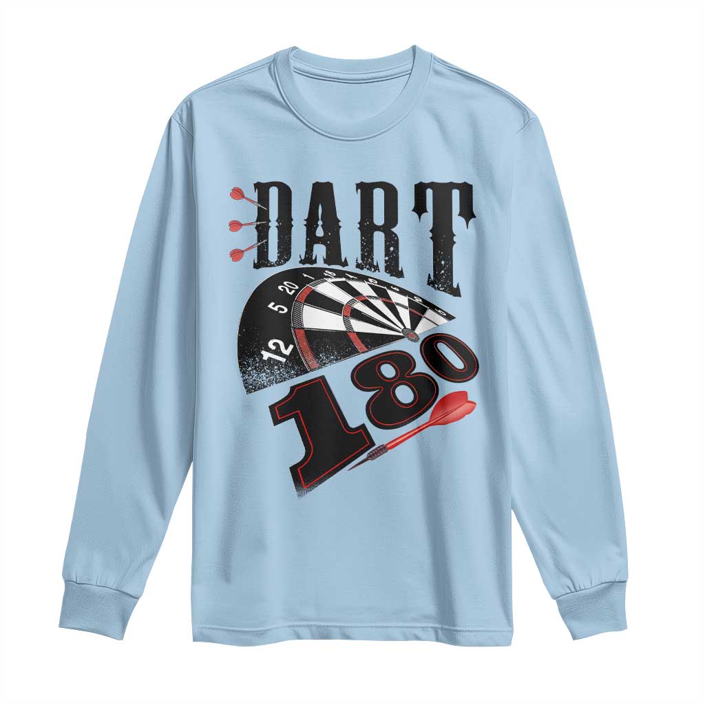 Max Score 180 Darts Lover Long Sleeve Shirt Darts Team Party Gift - Wonder Print Shop