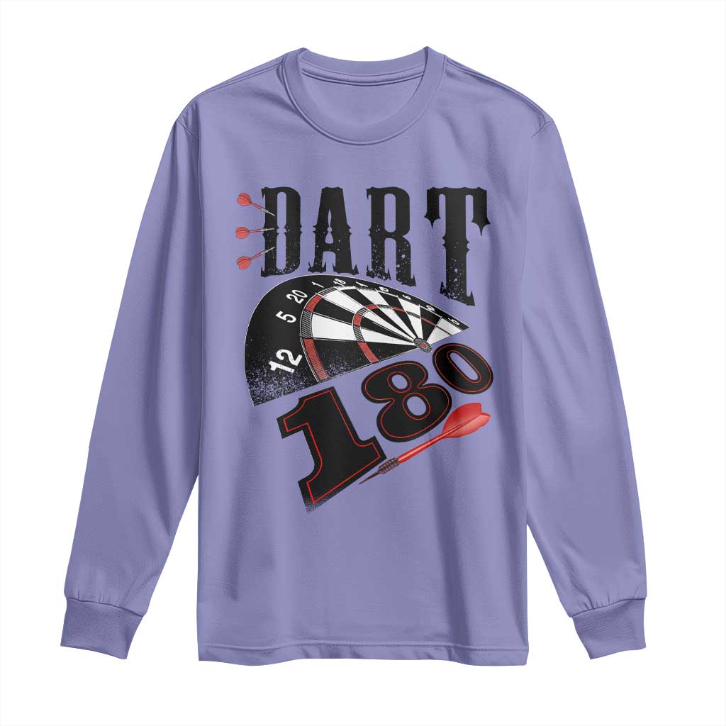 Max Score 180 Darts Lover Long Sleeve Shirt Darts Team Party Gift - Wonder Print Shop