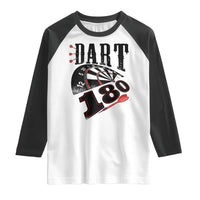 Max Score 180 Darts Lover Raglan Shirt Darts Team Party Gift - Wonder Print Shop