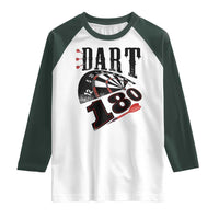 Max Score 180 Darts Lover Raglan Shirt Darts Team Party Gift - Wonder Print Shop