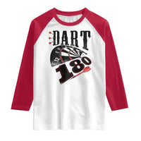 Max Score 180 Darts Lover Raglan Shirt Darts Team Party Gift - Wonder Print Shop