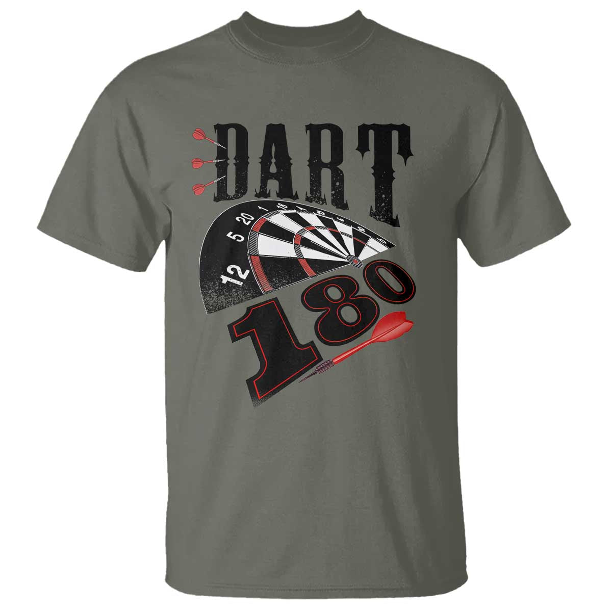 Max Score 180 Darts Lover T Shirt Darts Team Party Gift - Wonder Print Shop