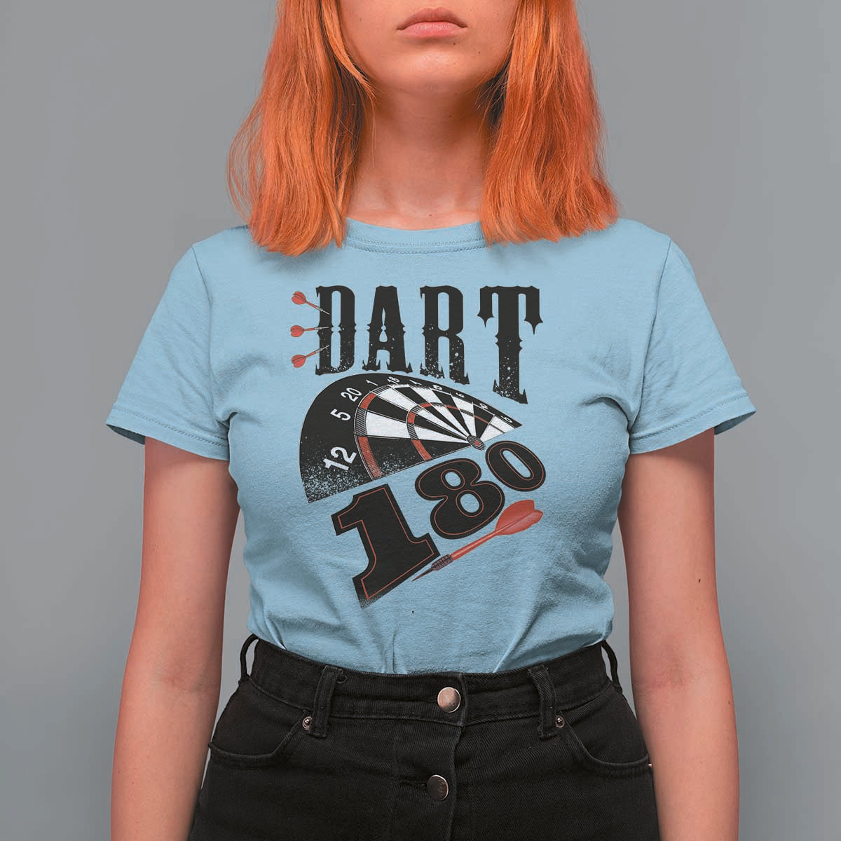 Max Score 180 Darts Lover T Shirt For Women Darts Team Party Gift - Wonder Print Shop