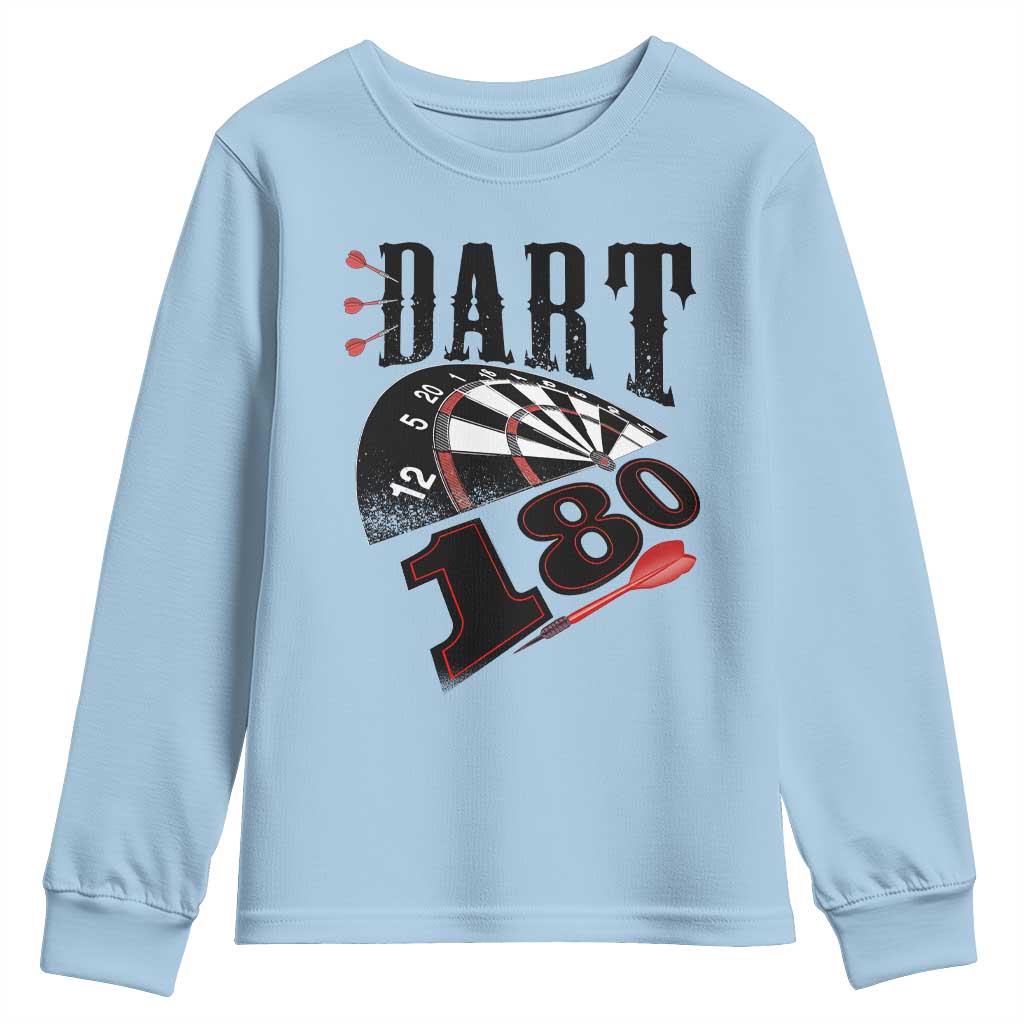 Max Score 180 Darts Lover Youth Sweatshirt Darts Team Party Gift - Wonder Print Shop