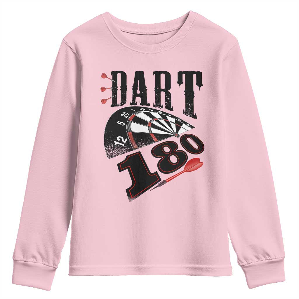 Max Score 180 Darts Lover Youth Sweatshirt Darts Team Party Gift - Wonder Print Shop