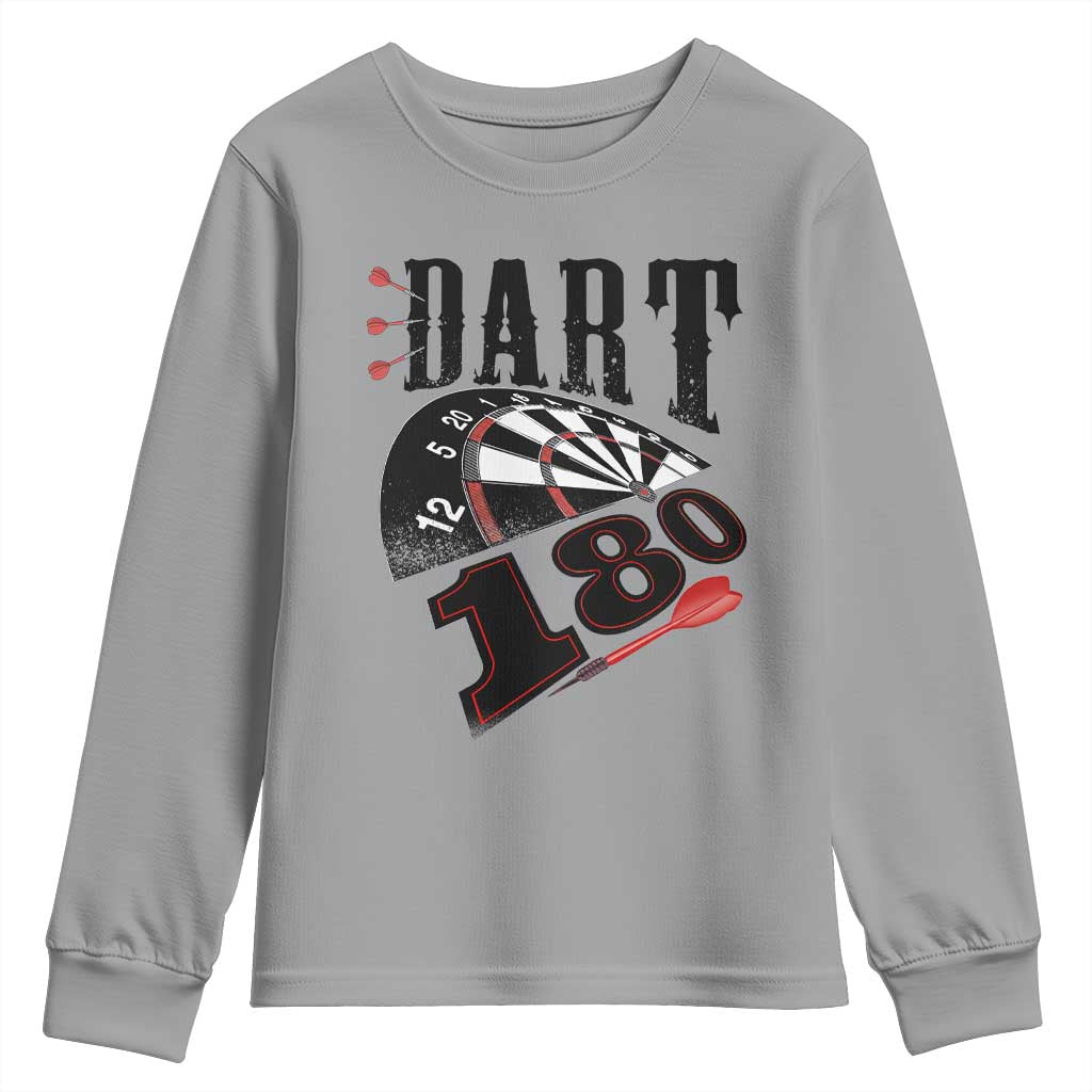 Max Score 180 Darts Lover Youth Sweatshirt Darts Team Party Gift - Wonder Print Shop