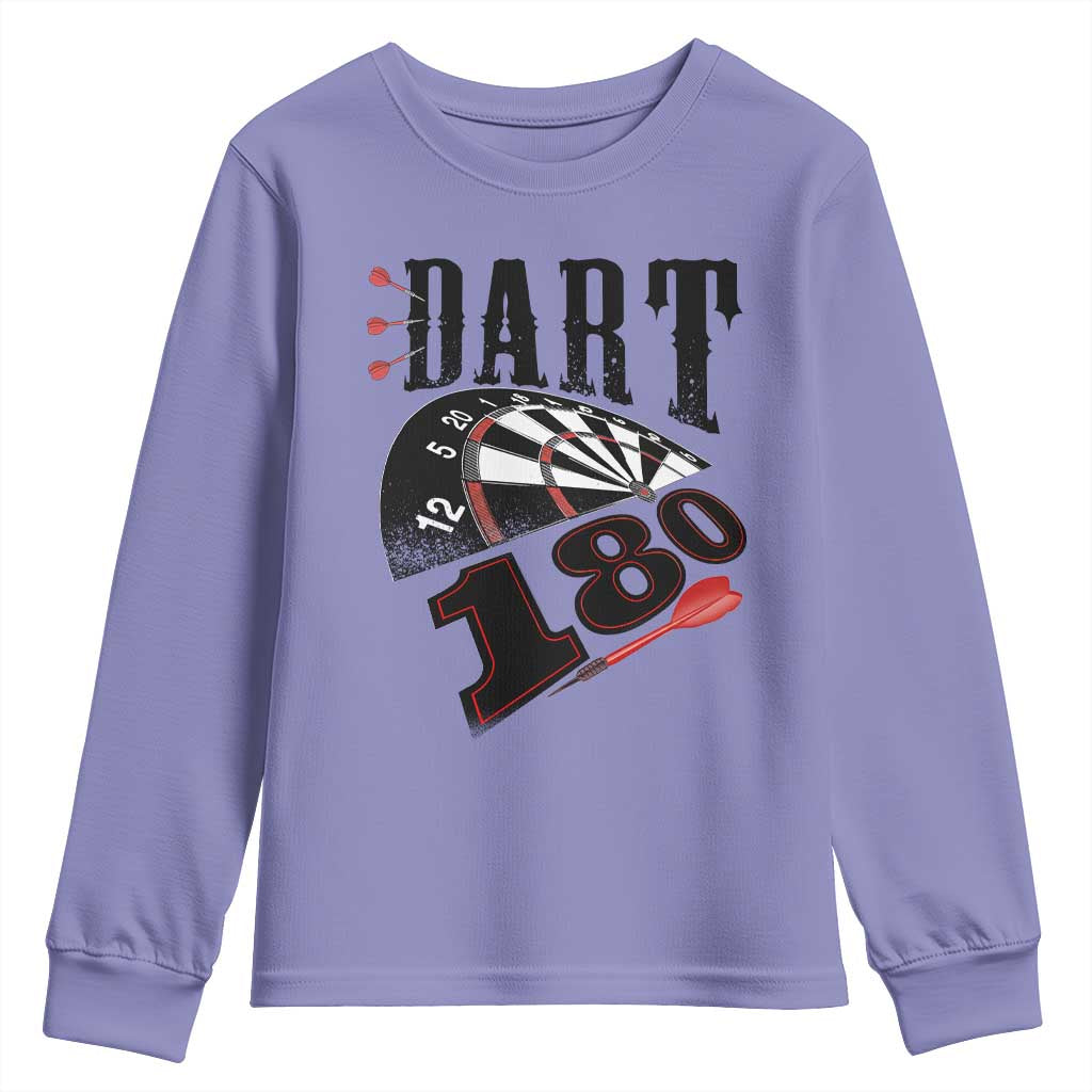 Max Score 180 Darts Lover Youth Sweatshirt Darts Team Party Gift - Wonder Print Shop