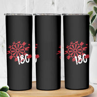 Triple 20 Master Dartist Skinny Tumbler Funny Pub Games Drinking Gift - Wonder Print Shop
