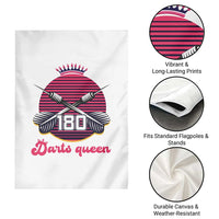 Darts Queen 180 Max Score Garden Flag Funny Bullseye Shooter Gift - Wonder Print Shop