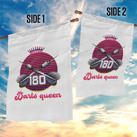 Darts Queen 180 Max Score Garden Flag Funny Bullseye Shooter Gift - Wonder Print Shop