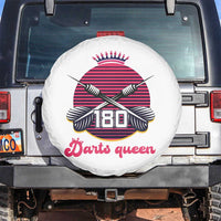 Darts Queen 180 Max Score Spare Tire Cover Funny Bullseye Shooter Gift - Wonder Print Shop