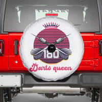 Darts Queen 180 Max Score Spare Tire Cover Funny Bullseye Shooter Gift - Wonder Print Shop