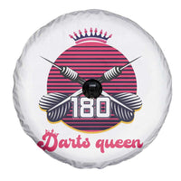 Darts Queen 180 Max Score Spare Tire Cover Funny Bullseye Shooter Gift - Wonder Print Shop