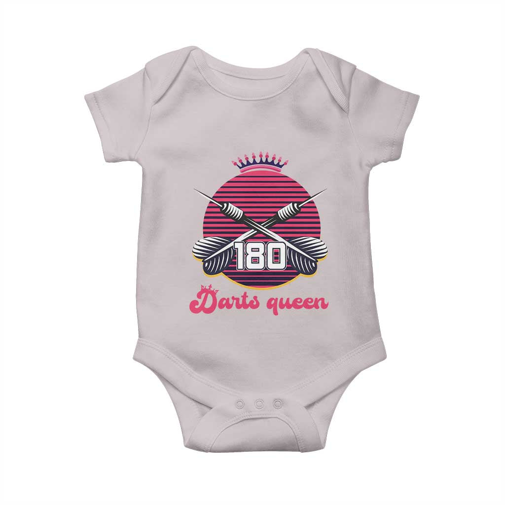 Darts Queen 180 Max Score Baby Onesie Funny Bullseye Shooter Gift - Wonder Print Shop