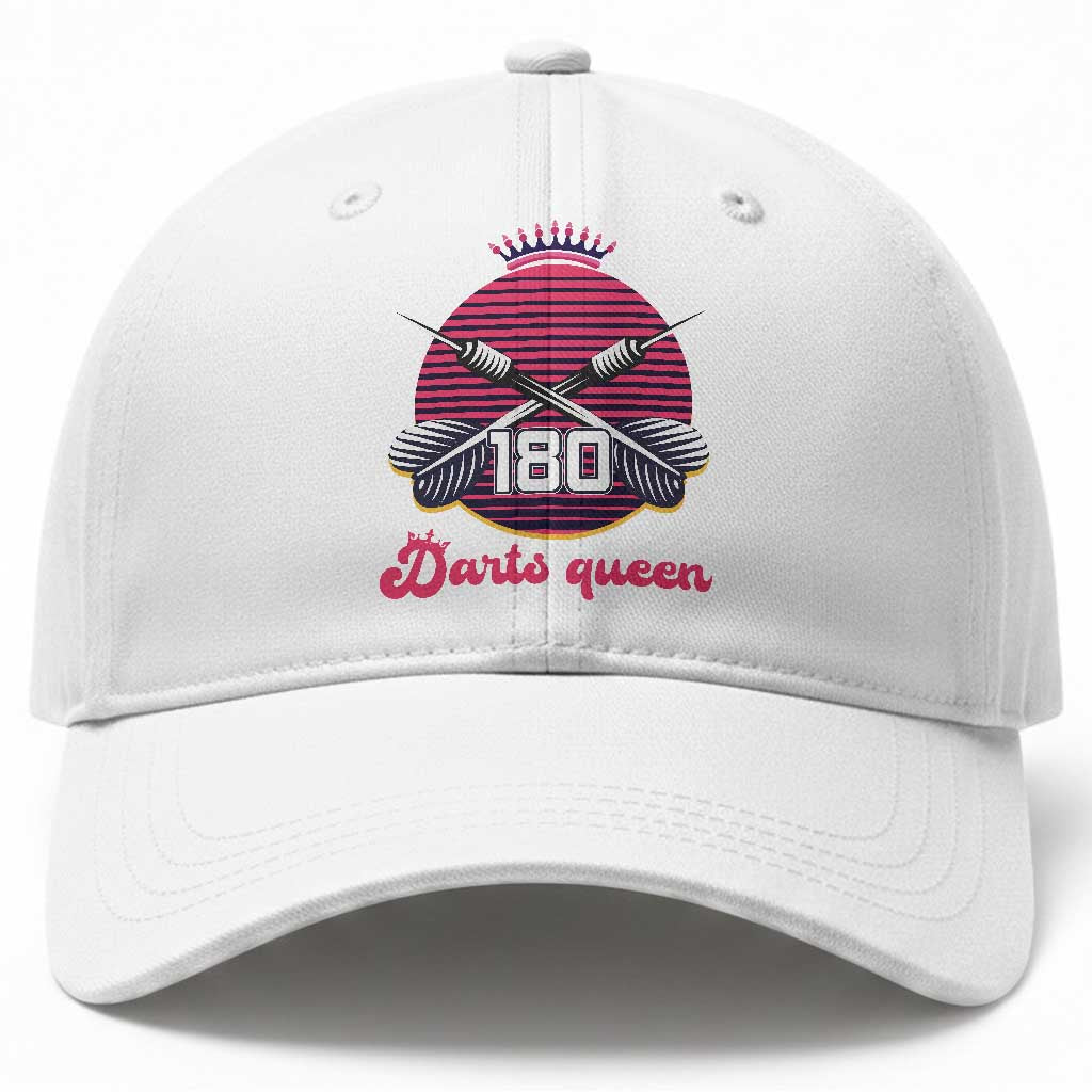 Darts Queen 180 Max Score Baseball Cap Funny Bullseye Shooter Gift