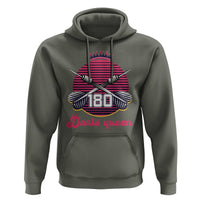 Darts Queen 180 Max Score Hoodie Funny Bullseye Shooter Gift - Wonder Print Shop